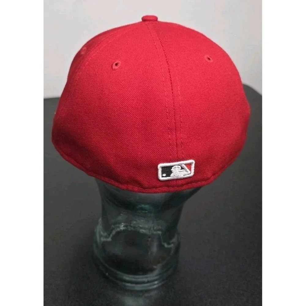 Cincinnati Reds New Era 59Fifty Baseball Cap Fitted Hat Red 7 5/8 MLB‎ Sport